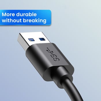 USB хъб 3.0 Multiprise USB високоскоростен сплитер 4-портов хъб тип c Захранващ адаптер с кабел за превключване с хъб за множество разширители