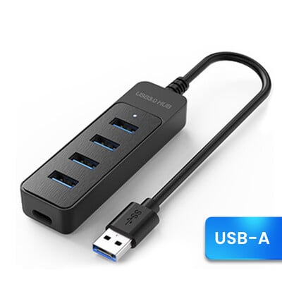 Hub USB 3.0 Splitter USB de mare viteză cu 4 porturi Hub tip c Adaptor de alimentare cu cablu comutator cu hub expansor multiplu
