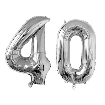 2 vnt 32 colių aukso sidabro juodos helio folijos numerio balionas 16 18 30 40 50 60 70 80 90 su gimtadieniu vakarėlio dekoravimo reikmenys