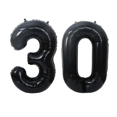 2 vnt 32 colių aukso sidabro juodos helio folijos numerio balionas 16 18 30 40 50 60 70 80 90 su gimtadieniu vakarėlio dekoravimo reikmenys