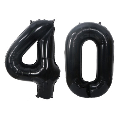2 vnt 32 colių aukso sidabro juodos helio folijos numerio balionas 16 18 30 40 50 60 70 80 90 su gimtadieniu vakarėlio dekoravimo reikmenys