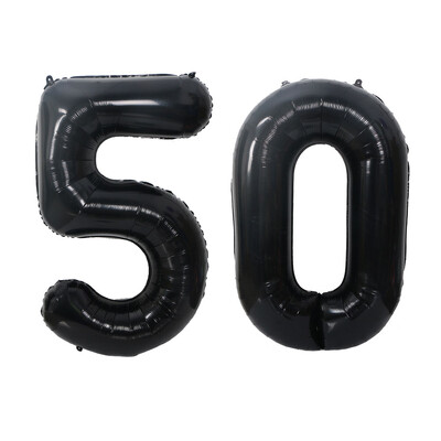 2 vnt 32 colių aukso sidabro juodos helio folijos numerio balionas 16 18 30 40 50 60 70 80 90 su gimtadieniu vakarėlio dekoravimo reikmenys