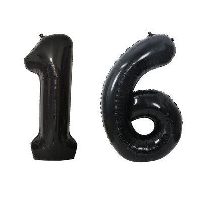 2 vnt 32 colių aukso sidabro juodos helio folijos numerio balionas 16 18 30 40 50 60 70 80 90 su gimtadieniu vakarėlio dekoravimo reikmenys