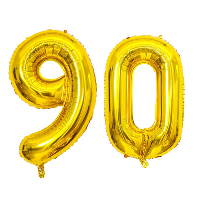 2 vnt 32 colių aukso sidabro juodos helio folijos numerio balionas 16 18 30 40 50 60 70 80 90 su gimtadieniu vakarėlio dekoravimo reikmenys
