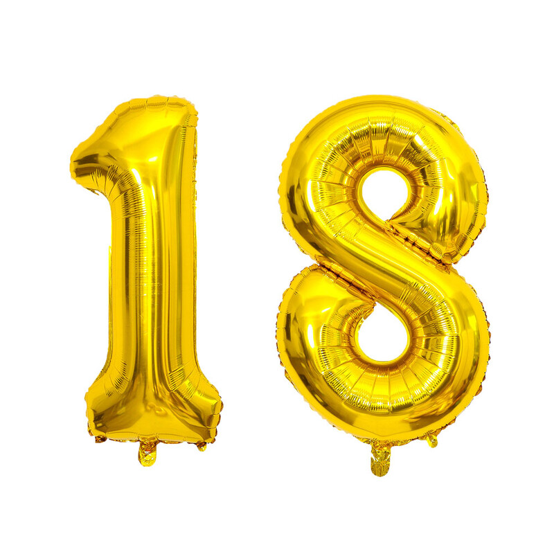 2 vnt 32 colių aukso sidabro juodos helio folijos numerio balionas 16 18 30 40 50 60 70 80 90 su gimtadieniu vakarėlio dekoravimo reikmenys