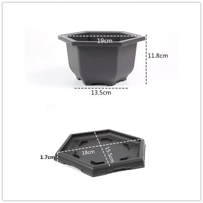 Posude za vježbanje Posude za cvijeće Imitacije sukulentnih biljaka Posude Plastične posude za bonsai Vanjski vrt Pejzaž Četvrtaste posude u saksijama