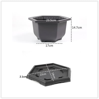 Posude za vježbanje Posude za cvijeće Imitacije sukulentnih biljaka Posude Plastične posude za bonsai Vanjski vrt Pejzaž Četvrtaste posude u saksijama