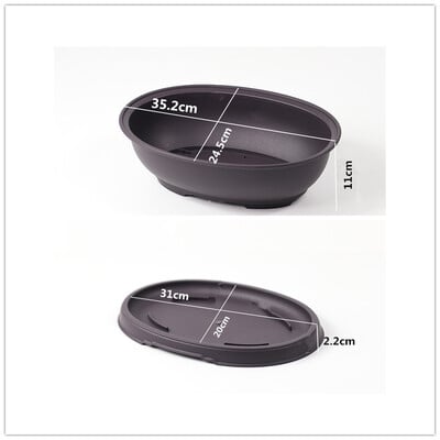 Posude za vježbanje Posude za cvijeće Imitacije sukulentnih biljaka Posude Plastične posude za bonsai Vanjski vrt Pejzaž Četvrtaste posude u saksijama