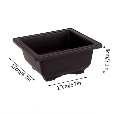 Posude za vježbanje Posude za cvijeće Imitacije sukulentnih biljaka Posude Plastične posude za bonsai Vanjski vrt Pejzaž Četvrtaste posude u saksijama