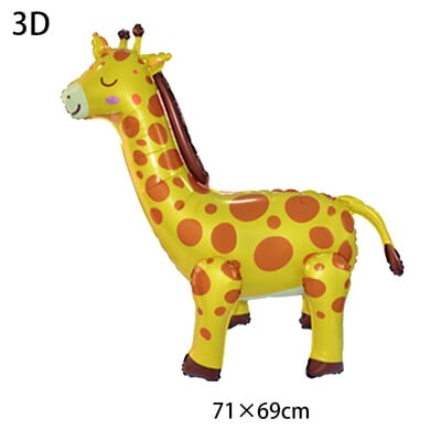 4D stojaci balón lev žirafa džungľa zvieracie balóny bábätková sprcha glóbusy dieťa džungľa safari narodeninová párty dekorácie potreby