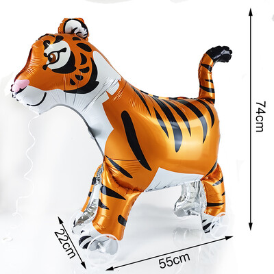 4D stojaci balón lev žirafa džungľa zvieracie balóny bábätková sprcha glóbusy dieťa džungľa safari narodeninová párty dekorácie potreby