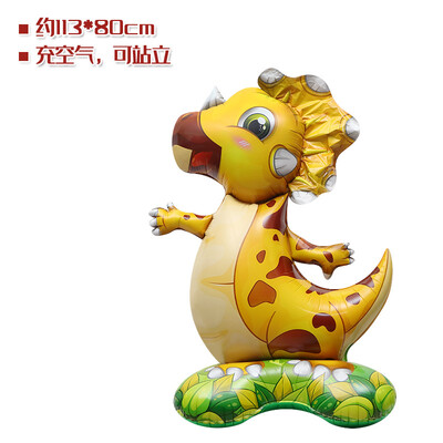 4D stovintis liūtas dinozauras, žirafa folija, balionas džiunglių kokoso medžio balionas, safari gyvūnai, vaikai, su gimtadieniu, dekoro balionas