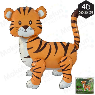 Animale drăguțe 4D Baloane Junglă Animale sălbatice Balon din folie Parcul cu animale sălbatice Decoratiuni pentru petrecerea de aniversare Unicorn Elefant Girafă