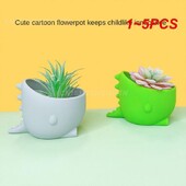 1 ~ 5 KOM Ukrasi Podebljana kreativna saksija za cvijeće Dinosaur Silikonska saksija za cvijeće Silikonska saksija Dinosaur Mini mala saksija za cvijeće