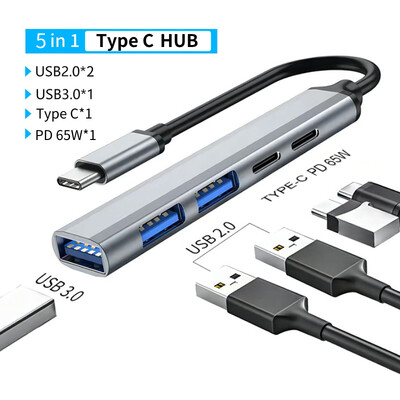 USB C HUB Type-C na RJ45 4K 30Hz HDMI VGA adaptér SD TF USB 3.0 2.0 Docking PD 87W USB C rozbočovač pre MacBook Pro Air