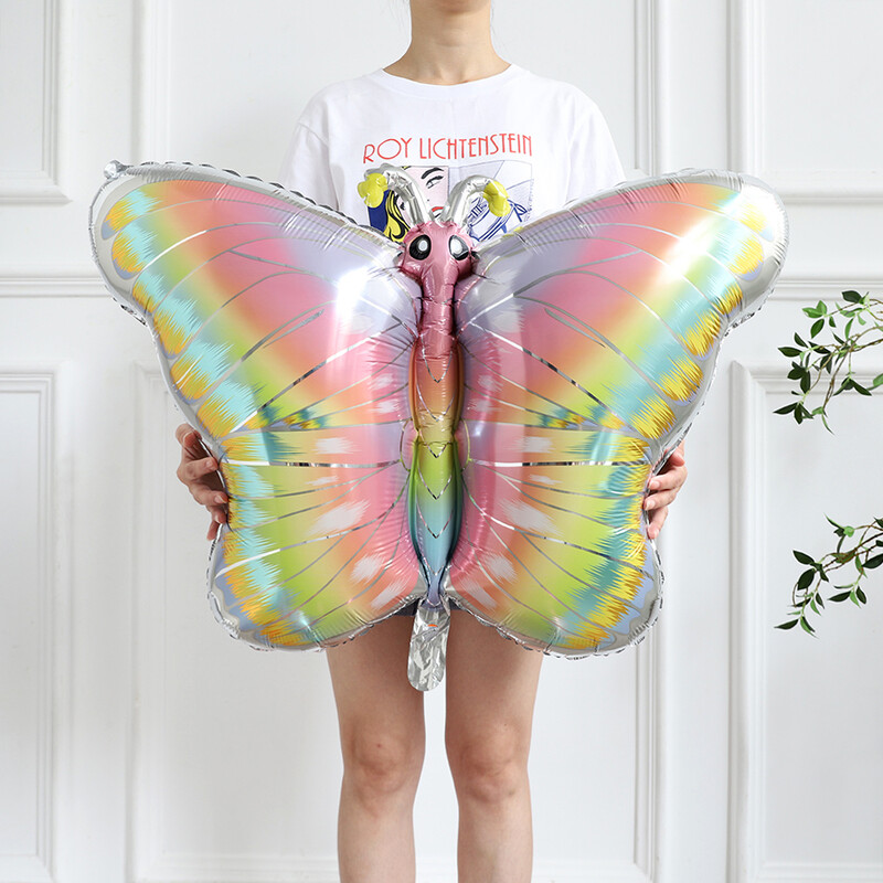 8 vnt. Didelio gradiento vaivorykštės drugelio balionas 40 colių numerio balionas mergaitėms kūdikių dušas helio balionas gimtadienio vakarėliui, vestuvių Globo
