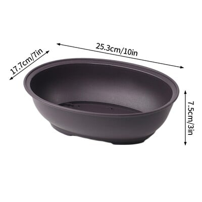 Vanjski vrtni krajolik Bonsai pladanj Kvadratne pravokutne posude za cvijeće Imitacija ljubičaste gline Sukulentne biljke Posude Posude za biljke