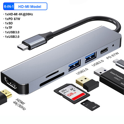 11 u 1 USB C priključna stanica USB C HUB 4K 30Hz tip C na HDMI adapter USB tip C čvorišta USB razdjelnik za PC prijenosno računalo MacBook Pro