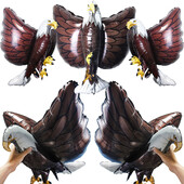 Eagle Balloons 60X60CM 3D Reális Felfújható Állat Sas Léggömbök Gyerekek Baby Shower Bird Születésnapi Party Favors Kellékek