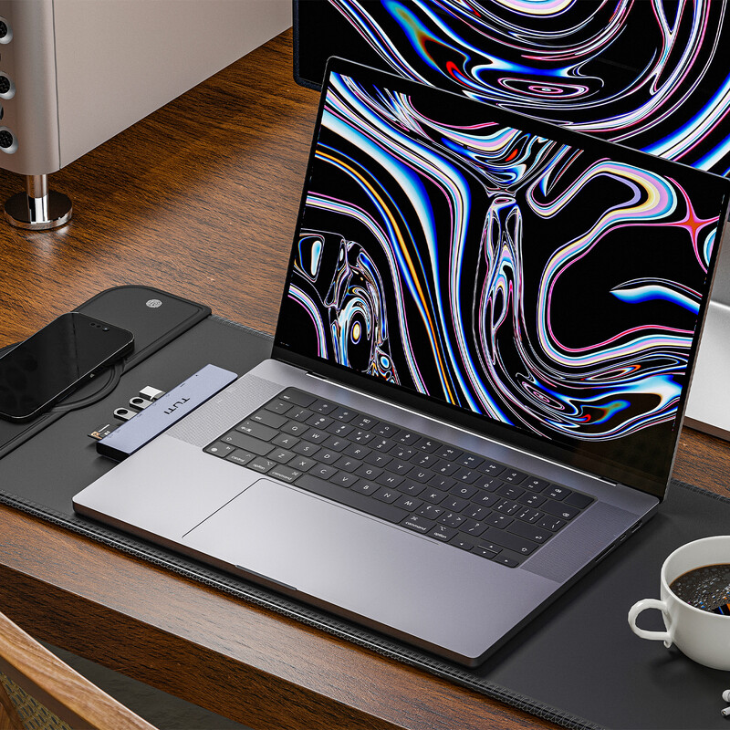 TUTI USB HUB USBC prie USB 3.0 SD/TF kortelių skaitytuvas USB Aapter PD 100W greito įkrovimo Įkrovimo TypeC HUB skirstytuvas, skirtas Macbook Pro Samsung