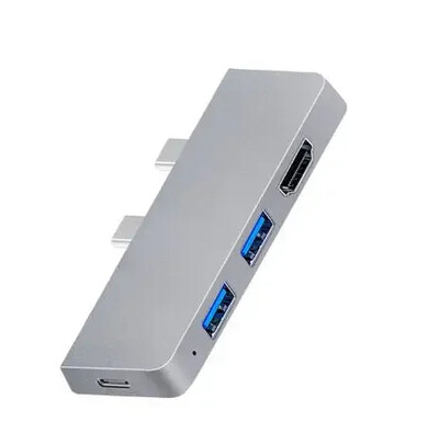 Stație de andocare USB 3.0 6-în-1 pentru Microsoft Surface Pro8 Pro9 ProX Port tip c Adaptator pentru cititor de carduri SD/TF Compatibil HDMI