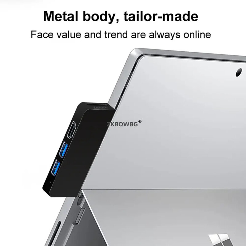 Stație de andocare USB 3.0 6-în-1 pentru Microsoft Surface Pro8 Pro9 ProX Port tip c Adaptator pentru cititor de carduri SD/TF Compatibil HDMI