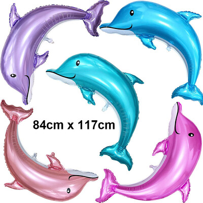 Baloni s oceanskim životinjama Baloni s crtanim ribicama Baloni od folije za dječake i djevojčice Rođendanska zabava na temu oceana Dekoracija za tuširanje djeteta