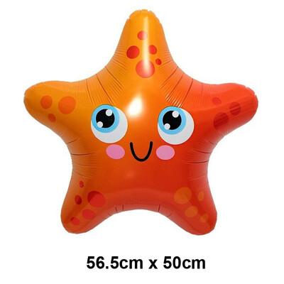 Baloni s oceanskim životinjama Baloni s crtanim ribicama Baloni od folije za dječake i djevojčice Rođendanska zabava na temu oceana Dekoracija za tuširanje djeteta