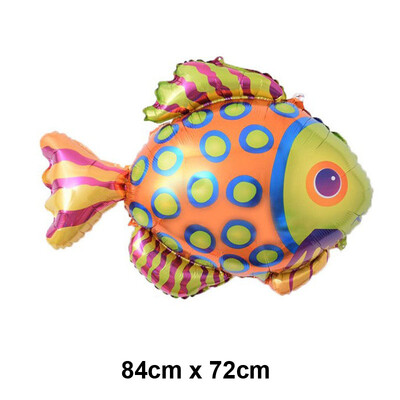Baloni s oceanskim životinjama Baloni s crtanim ribicama Baloni od folije za dječake i djevojčice Rođendanska zabava na temu oceana Dekoracija za tuširanje djeteta