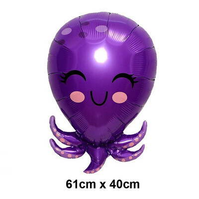 Baloni s oceanskim životinjama Baloni s crtanim ribicama Baloni od folije za dječake i djevojčice Rođendanska zabava na temu oceana Dekoracija za tuširanje djeteta