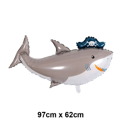 Baloni s oceanskim životinjama Baloni s crtanim ribicama Baloni od folije za dječake i djevojčice Rođendanska zabava na temu oceana Dekoracija za tuširanje djeteta