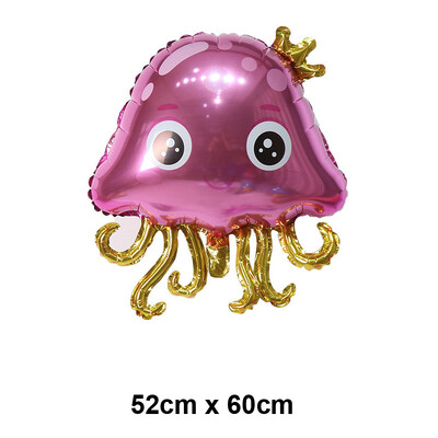 Baloni s oceanskim životinjama Baloni s crtanim ribicama Baloni od folije za dječake i djevojčice Rođendanska zabava na temu oceana Dekoracija za tuširanje djeteta