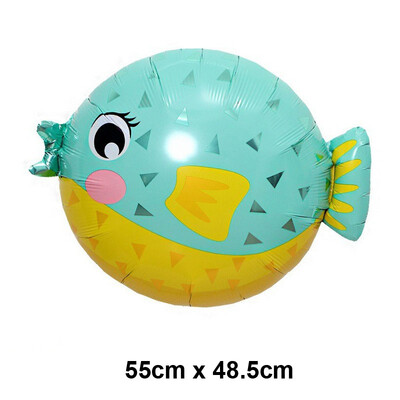 Baloni s oceanskim životinjama Baloni s crtanim ribicama Baloni od folije za dječake i djevojčice Rođendanska zabava na temu oceana Dekoracija za tuširanje djeteta