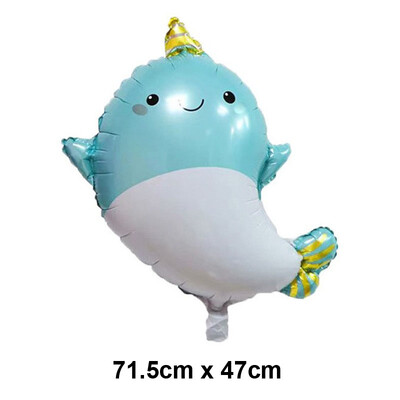 Baloni s oceanskim životinjama Baloni s crtanim ribicama Baloni od folije za dječake i djevojčice Rođendanska zabava na temu oceana Dekoracija za tuširanje djeteta
