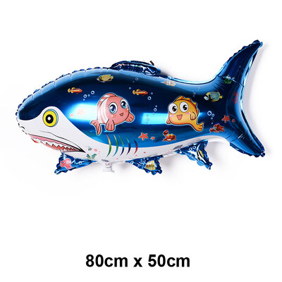 Baloni s oceanskim životinjama Baloni s crtanim ribicama Baloni od folije za dječake i djevojčice Rođendanska zabava na temu oceana Dekoracija za tuširanje djeteta