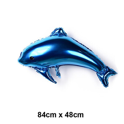 Baloni s oceanskim životinjama Baloni s crtanim ribicama Baloni od folije za dječake i djevojčice Rođendanska zabava na temu oceana Dekoracija za tuširanje djeteta