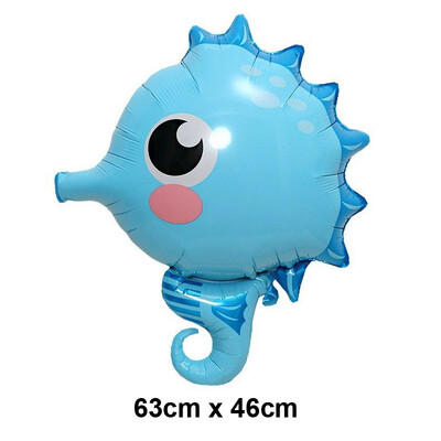 Baloni s oceanskim životinjama Baloni s crtanim ribicama Baloni od folije za dječake i djevojčice Rođendanska zabava na temu oceana Dekoracija za tuširanje djeteta