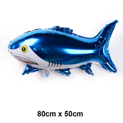 Baloni s oceanskim životinjama Baloni s crtanim ribicama Baloni od folije za dječake i djevojčice Rođendanska zabava na temu oceana Dekoracija za tuširanje djeteta