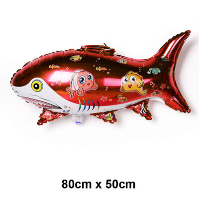 Baloni s oceanskim životinjama Baloni s crtanim ribicama Baloni od folije za dječake i djevojčice Rođendanska zabava na temu oceana Dekoracija za tuširanje djeteta