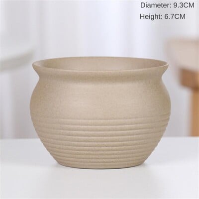 Голям калибър Сукулентни и обикновено изпечени керамични саксии Сукулентни пачуърк чинии Група от и груби саксии за цветя 대형화분