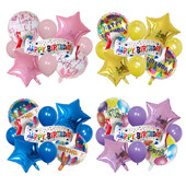 Rožinė Mėlyna Juoda Su gimtadieniu Balionai Helio folijos balionai, skirti berniukams, suaugusiems 18 30 metų gimtadienio dekoracijos