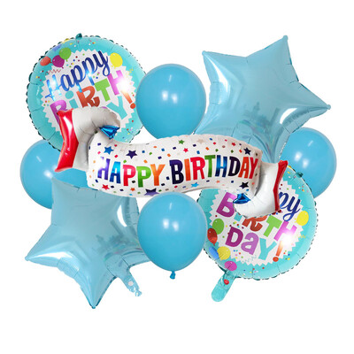 Rožinė Mėlyna Juoda Su gimtadieniu Balionai Helio folijos balionai, skirti berniukams, suaugusiems 18 30 metų gimtadienio dekoracijos