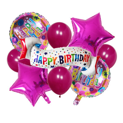 Rožinė Mėlyna Juoda Su gimtadieniu Balionai Helio folijos balionai, skirti berniukams, suaugusiems 18 30 metų gimtadienio dekoracijos