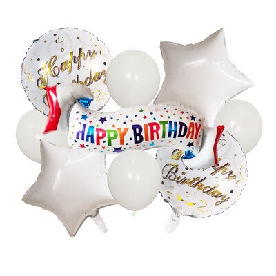 Rožinė Mėlyna Juoda Su gimtadieniu Balionai Helio folijos balionai, skirti berniukams, suaugusiems 18 30 metų gimtadienio dekoracijos