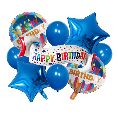 Rožinė Mėlyna Juoda Su gimtadieniu Balionai Helio folijos balionai, skirti berniukams, suaugusiems 18 30 metų gimtadienio dekoracijos