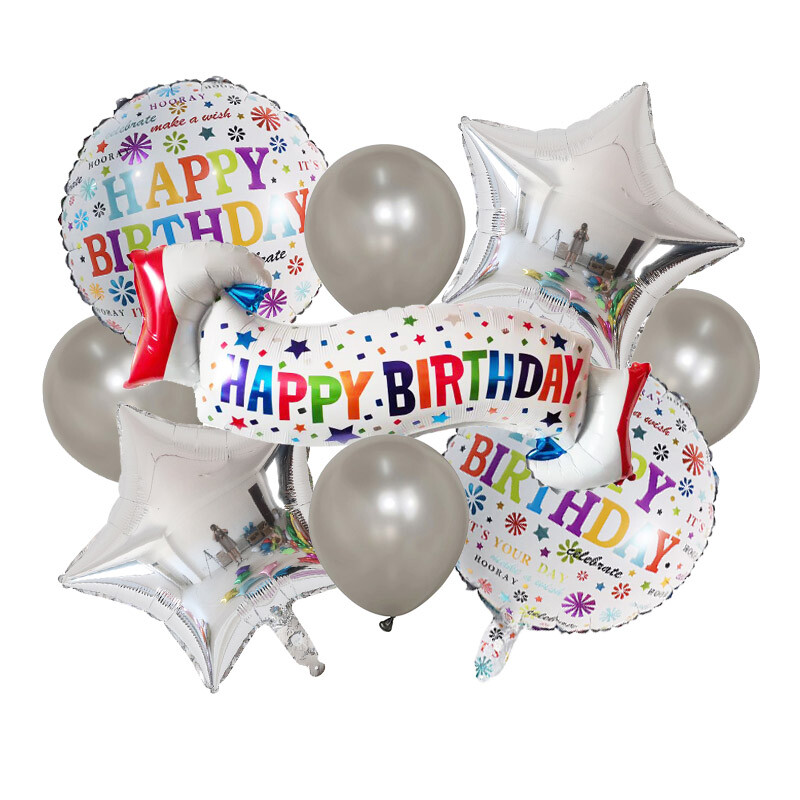 Rožinė Mėlyna Juoda Su gimtadieniu Balionai Helio folijos balionai, skirti berniukams, suaugusiems 18 30 metų gimtadienio dekoracijos