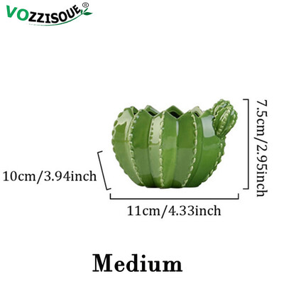 NOU Creativ Ceramic Cactus Bonsai Ghivece Interioare Decorative Ghiveci Grădină Suculente Ghiveci Acasă Balcon Verde Argilă Jardinera