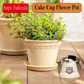 Nordic Simple Gyökérvezérelt rózsa hortenzia zöld rózsa műanyag virágcserép Kertészet zöld ültető cserép