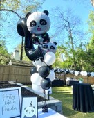 1 ks Panda hliníkový fóliový balón dekorácia na narodeninovú párty kreatívny zvierací balón dekorácia do domácnosti téma zoo