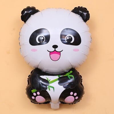 1 ks Panda hliníkový fóliový balón dekorácia na narodeninovú párty kreatívny zvierací balón dekorácia do domácnosti téma zoo
